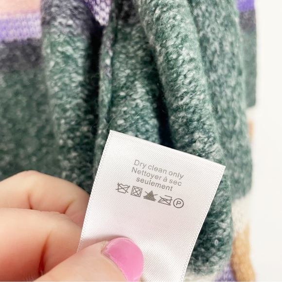 Veronica Beard Elizabeth Striped Cardigan Sweater Knit Cotton Wool Cashmere - Picture 4 of 6